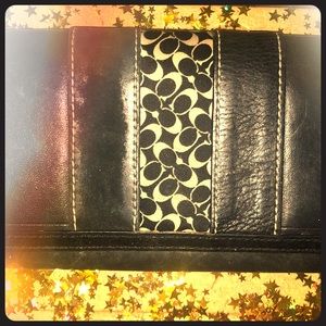 Coach Wallet Clutch Mini Coach “C” Logo Monogram